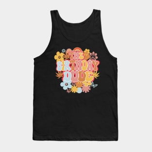 Birthday Dude Retro Groovy Tank Top